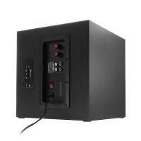 Колонки Crown CMS-3801 (2x10W, Subwoofer 20W, FM, USB, SD, ПДУ, black)