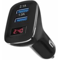 Зарядное устройство от прикуривателя Dream S39 (12/24V - USB, 2*USB, 2.1A + 1A, black)