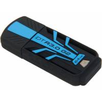 Флеш накопитель USB 3.0 64Gb Kingston DataTraveler R3.0 G2 (DTR30G2/64GB, 120Mb/s, black-blue)