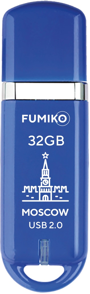 Флеш накопитель USB 2.0 32Gb FUMIKO MOSCOW (FMW-24, 30MB/s, blue)