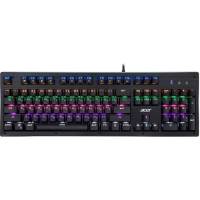 Клавиатура Acer OKW127 (USB, механическая, BLUE Switch, регулируемая подсветка, игровая, мультимедийная, 1.8m, black)