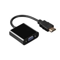 Конвертер HDMI (m)  -> VGA (f) + 3.5 Jack (f) (054569, 1920x1080p, с позолоченными контактами, 0.1m, black) Hama