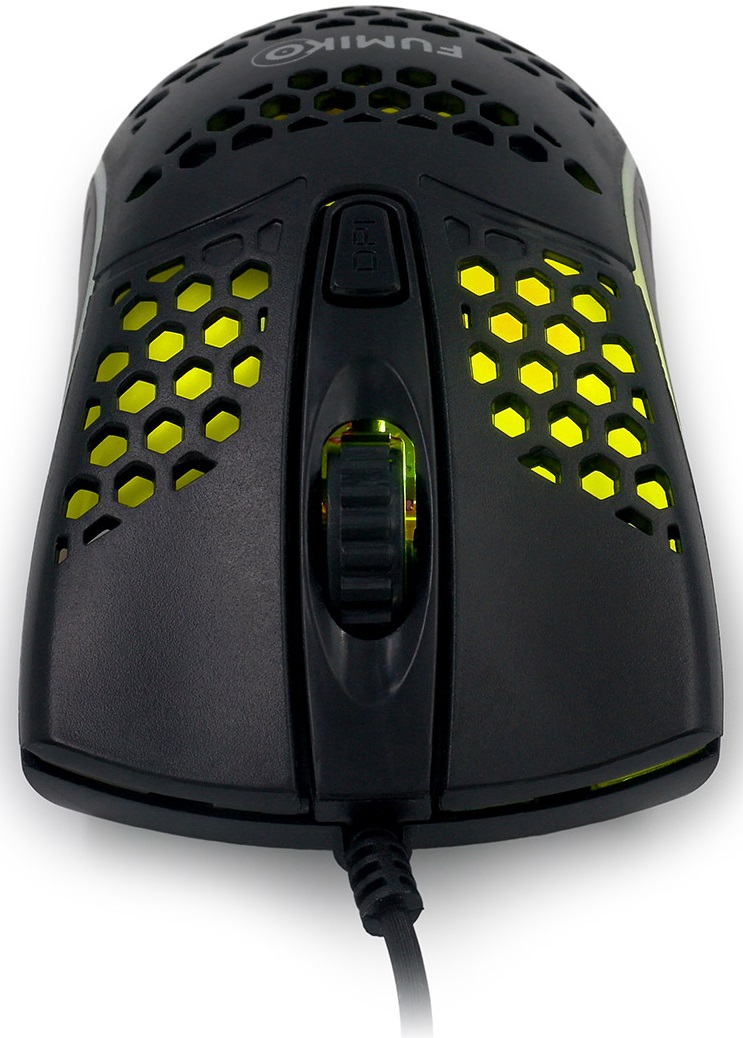 Мышь FUMIKO PULSAR FMW-01L-K (USB, optical, 1600dpi, RGB подсветка, 1.2m, black)