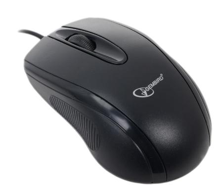Мышь Gembird MUSOPTI8-801U (USB, optical, 800dpi, 1.35m, black)
