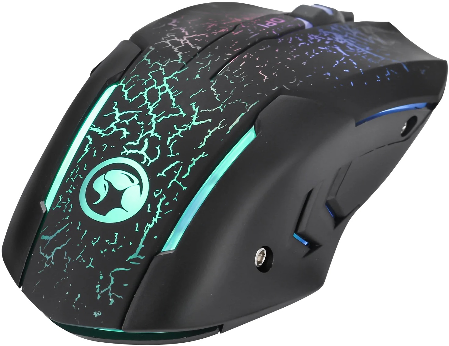 Мышь Marvo M207 (USB, optical, 3200dpi, подсветка, игровая, soft-touch, 1.5m, black)