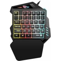 Клавиатура Defender Nova GK-860L (USB, игровая, мультимедийная, радужная подсветка, промо-код "Crossout", black)