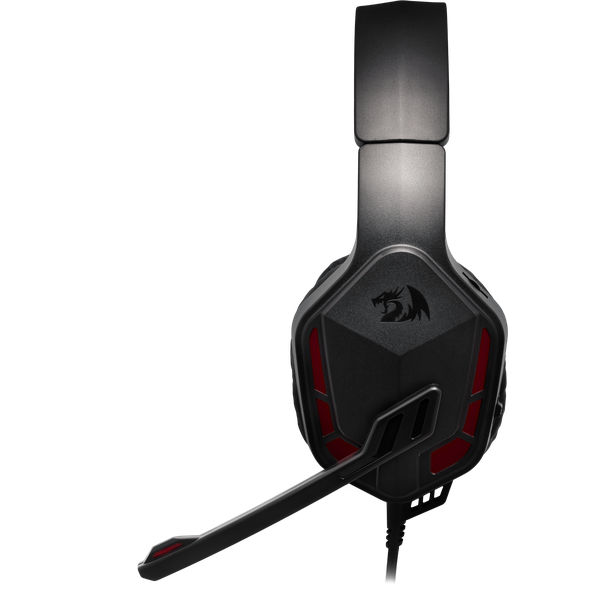 Наушники Redragon THEMIS 2 (полноразмерные закрытые, c микрофоном, регулятор, игровые, 2m, black-red)