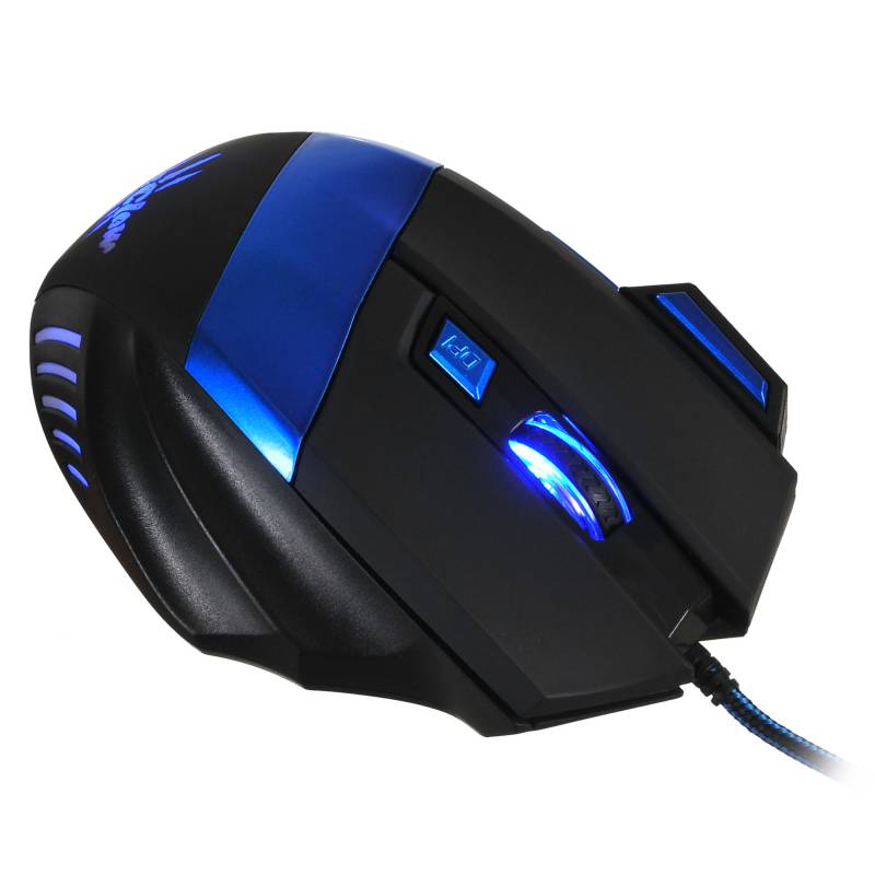 Мышь Oklick ICECLAW 775G (USB, optical, 2400dpi, игровая, black-blue)