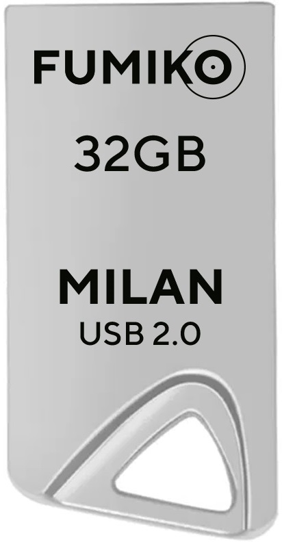 Флеш накопитель USB 2.0 32Gb FUMIKO MILAN (FMN-04, silver)