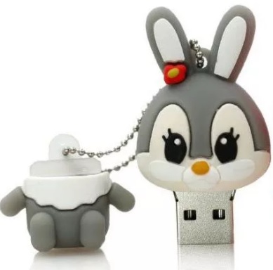 Флеш накопитель - Брелок USB 2.0 32Gb (Зайка)