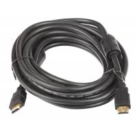 Кабель HDMIm-HDMIm 5.0m (ver.1.4, с позолоченными контактами, 2 ферритовых фильтра, black) X-Storm