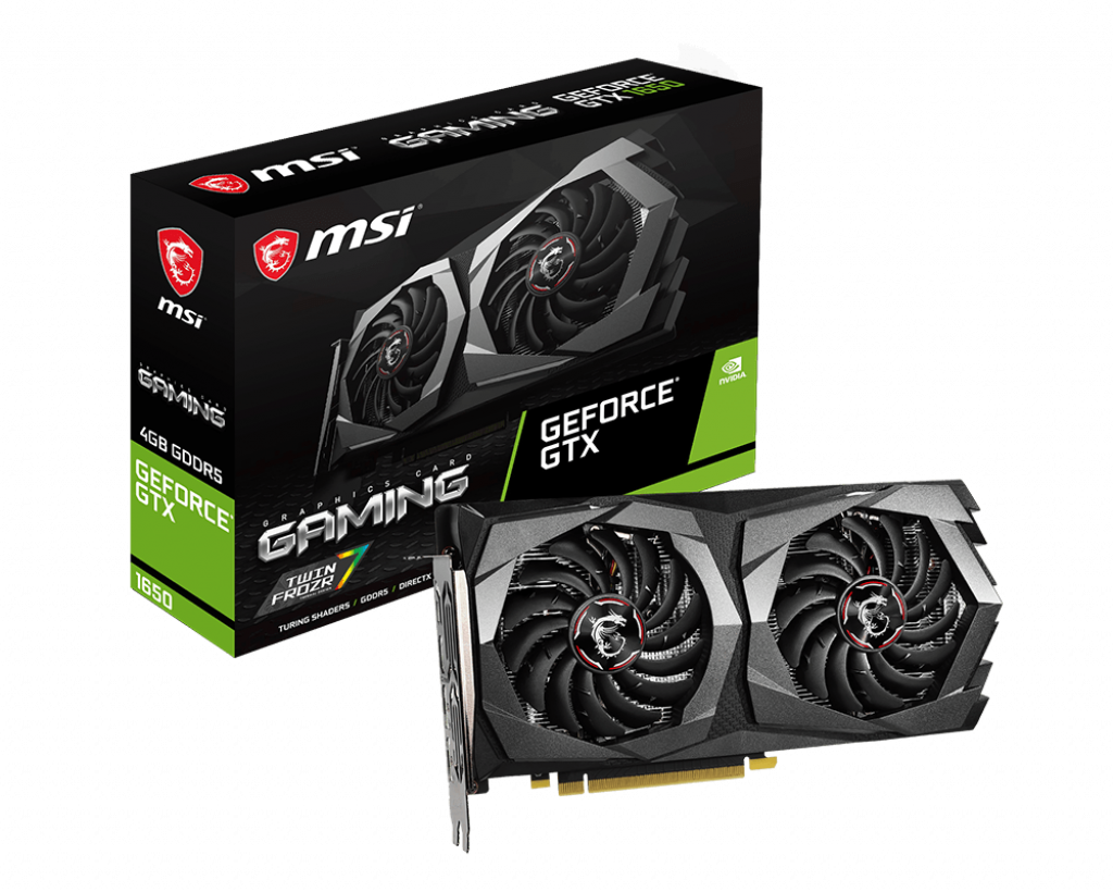 Видеокарта MSI GF GTX1650 4Gb (GTX 1650 GAMING 4G, 128bit, GDDR5, HDMI+2xDP) RTL