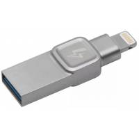 Флеш накопитель USB 3.1 32Gb Kingston DT Bolt Duo (C-USB3L-SR32G-EN, OTG Lightning, silver)