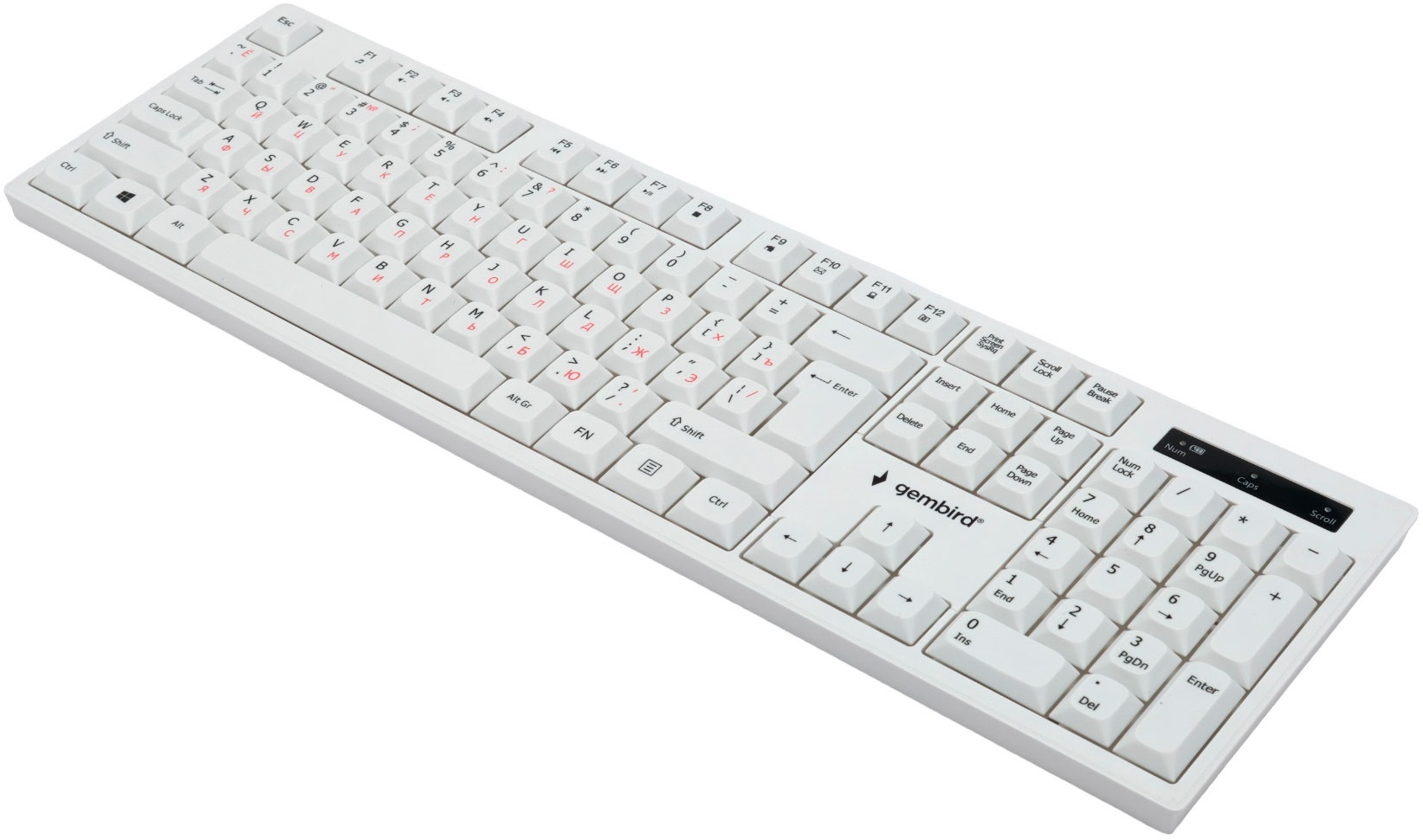 Клавиатура+мышь беспроводные Gembird KBS-6000-W (white)