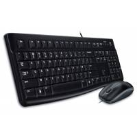 Набор клавиатура + мышь Logitech MK120 (USB, black)