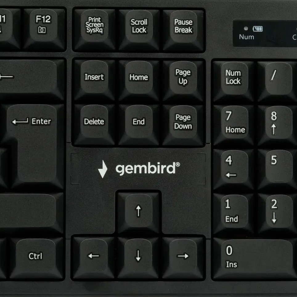 Клавиатура+мышь беспроводные Gembird KBS-6000 (black)