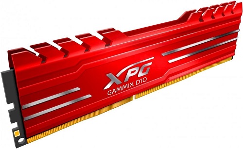 Память DDR4 8Gb PC25600, 3200MHz, ADATA XPG Gammix D10 (AX4U32008G16A-SR10, 1.35V, red)