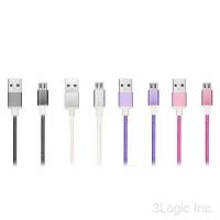 Кабель USB 2.0 Am - micro USB 1.0m (ACD-U913-M2M, мультиразъёмы, нейлоновая оплетка, magenta) ACD