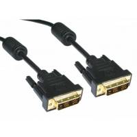 Кабель DVIm-DVIm 4.5m (KC-DVI-5, single link, с позолоченными контактами, 2 ферритовых фильтра, black) Konoos