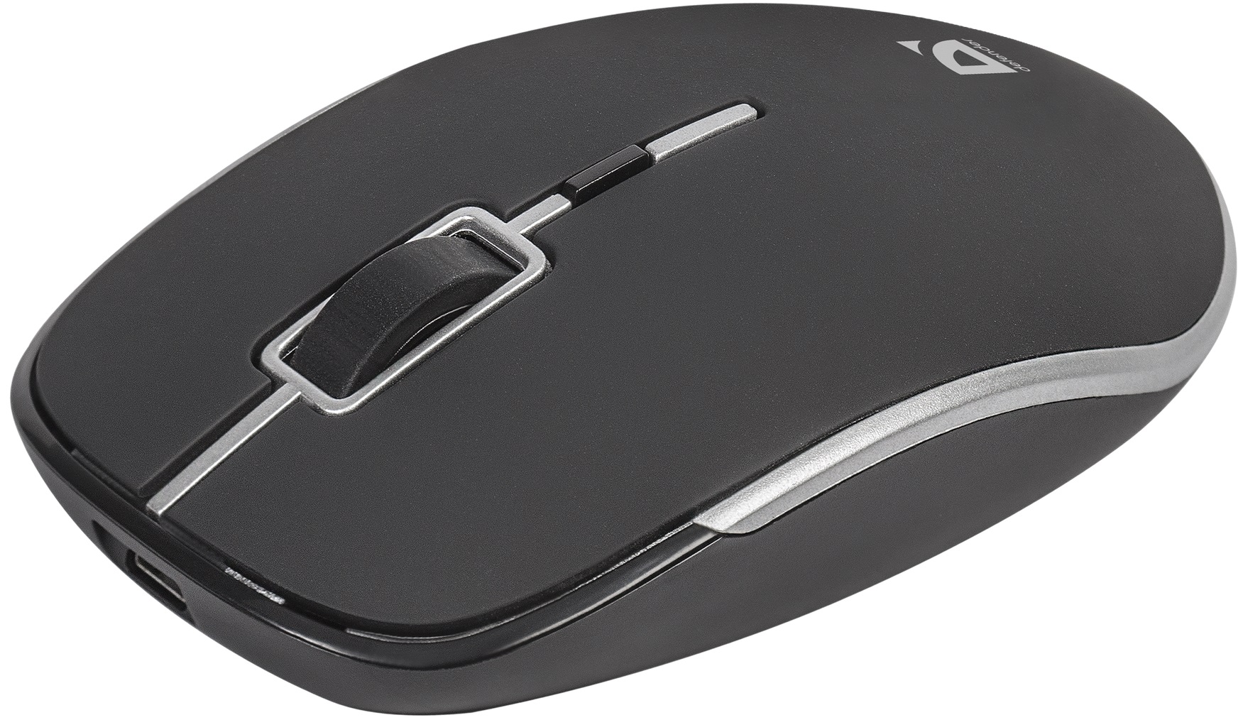 Мышь беспроводная Defender HIT MB-775 (optical, 1600dpi, аккумулятор 400mAh, soft-touch, black-silver)