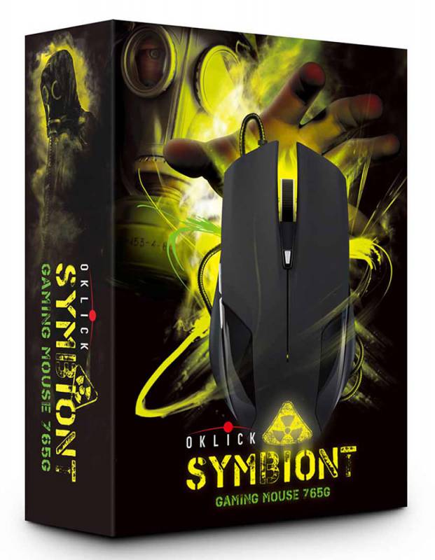 Мышь Oklick SYMBIONT 765G (USB, optical, 2400dpi, игровая, black)