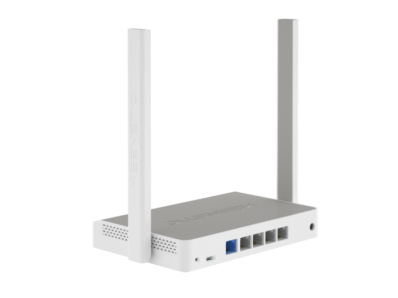 Роутер Keenetic Lite (KN1311) (300Mbps, 2.4GHz, 4 ports, 100Mbps, 2 внешние несъёмные антенны 5dBi, grey-white)