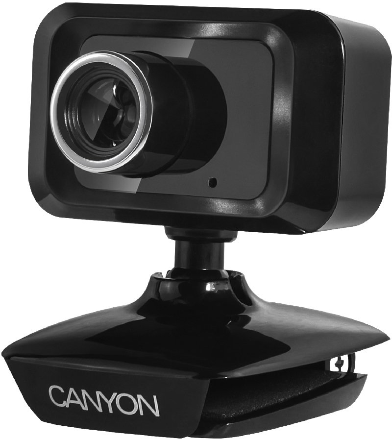 Web-камера Canyon CNE-CWC1 (1.3Mpx, 640x480, микрофон, универсальное крепление, black)