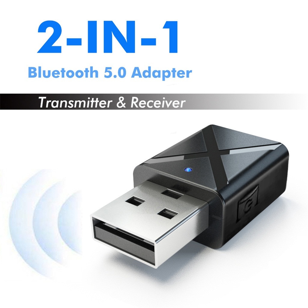Ресивер Bluetooth (v5.0, 10m, 3,5 Jack, black)