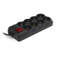 Сетевой фильтр Sven Optima Pro (8 розеток, 1.8 метра, black) RTL