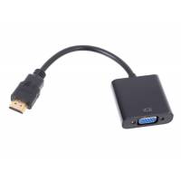Конвертер HDMI (m) -> VGA (f) (0.15m, black)