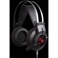 Наушники A4Tech Bloody G430 (полноразмерные закрытые, с микрофоном, регулятор, игровые, 2.3m, подсветка, black)