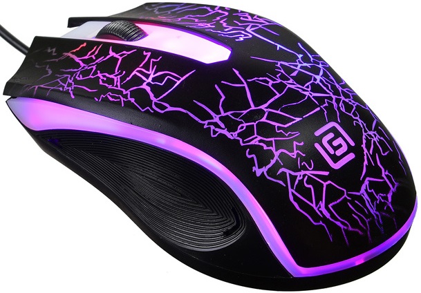 Мышь Oklick SHADOW 395M (USB, optical, 1500dpi, игровая, подсветка, 1.35m, black)