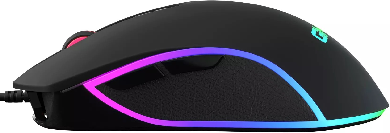 Мышь Oklick GMNG 730GM (USB, optical, 12000dpi, игровая, RGB подсветка, soft-touch, 1.8m, black)