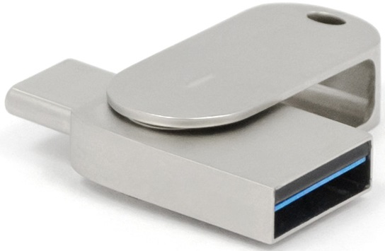 Флеш накопитель USB 3.1 32Gb Mirex BOLERO (USB 3.1 + USB Type-C, OTG, silver)