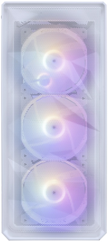 Корпус 1STPLAYER FD3-M (без БП, mATX, USB3.0, 4x rainbow LED Fan, white)