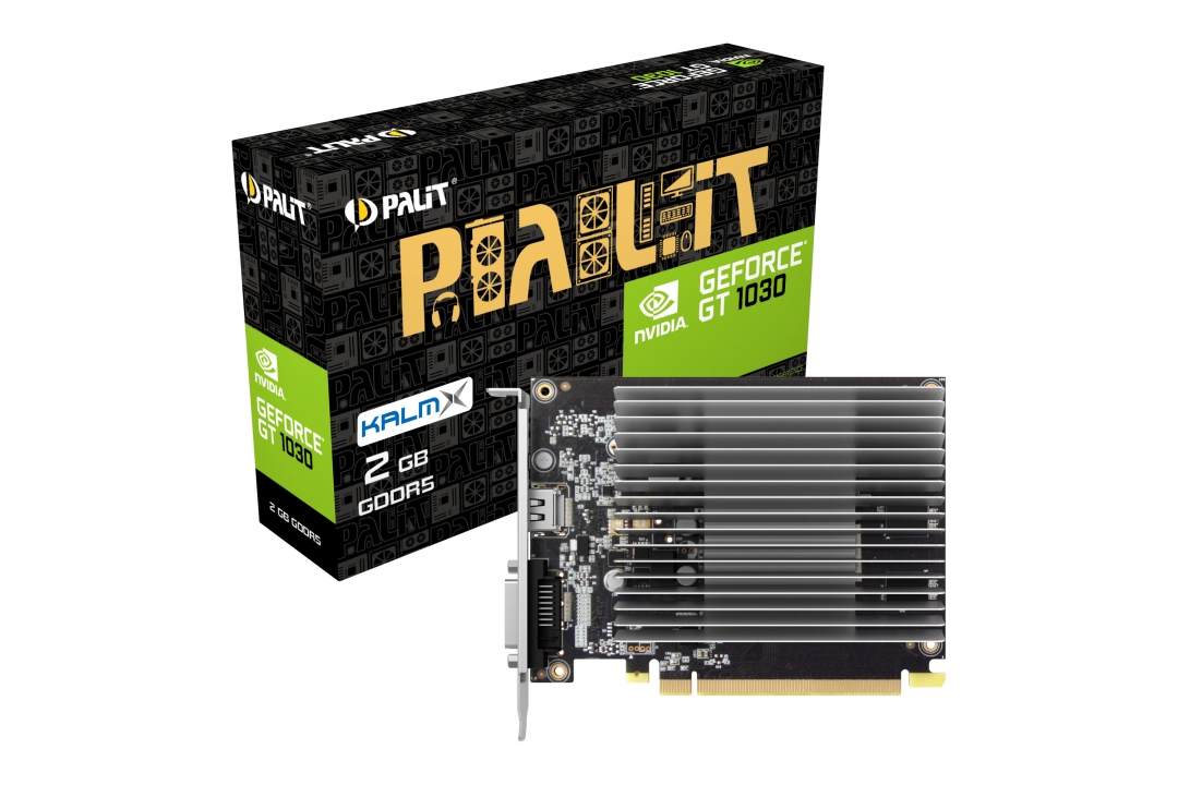Видеокарта Palit GF GT1030 2Gb KALMX (64bit, GDDR5, HDMI+DVI) RTL