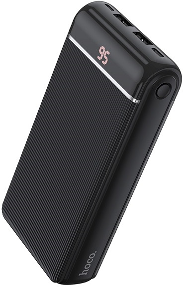 Внешний аккумулятор hoco J59A Famous (литий-ионный, 20000mAh, 2*USB 2A, вход 2A, black)