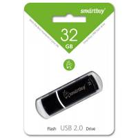 Флеш накопитель USB 2.0 32Gb Smartbuy Crown (SB32GBCRW-K, black)