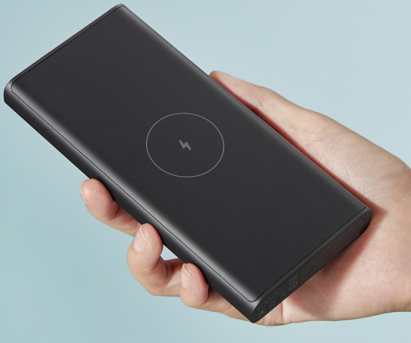 Внешний аккумулятор Xiaomi 10W Wireless Power Bank 10000 (WPB15PDZM, литий-полимерный, 10000mAh, беспроводная зарядка 10W max, USB - 3A max, вход 3A, black)