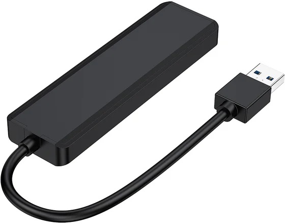 USB 3.0 HUB Gembird UHB-C414 (4 порта, активный (Type-C до 2A), 0.2m, black)