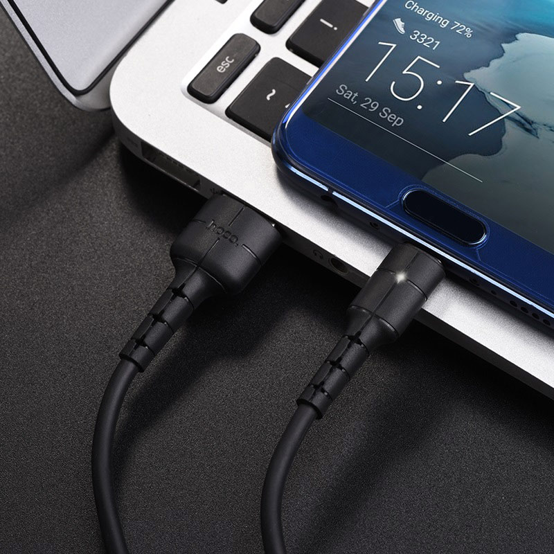 Кабель USB 2.0 Am - Type-C 1.2m (X30 Star, 3A, black) hoco