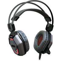 Наушники Redragon PLACET (полноразмерные закрытые, c микрофоном, игровые, 2.2m, black-grey)