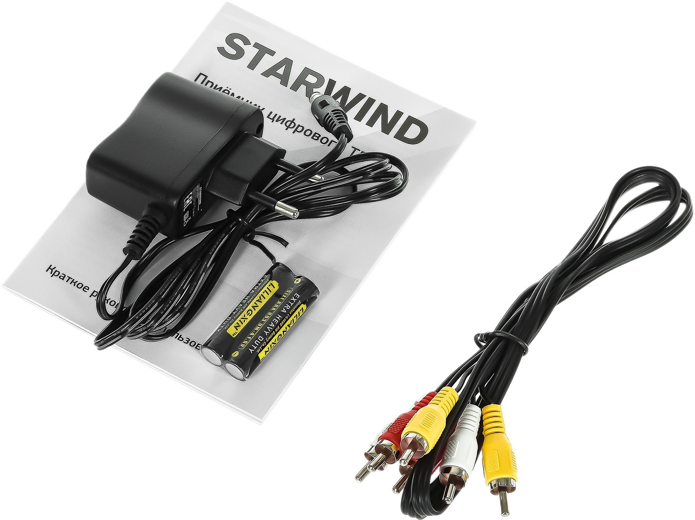 Тюнер для цифрового ТВ внешний / Медиа-проигрыватель Starwind CT-240 (1080p, DVB-T2, DVB-C, HDMI, JPEG, MKV, 2xUSB, Time Shift, black)