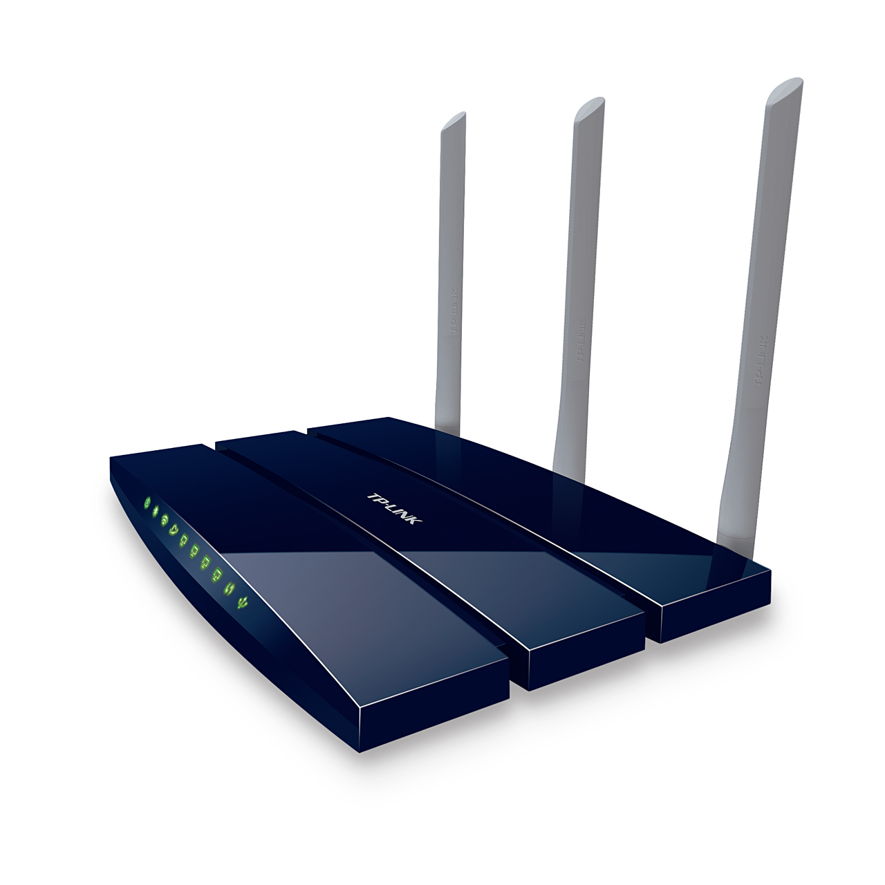 Роутер TP-LINK TL-WR1043ND (300Mbps, 2.4GHz, 4-ports, 1000Mbps, 3 съёмные антенны 5dBi, USB, USB Printer/FTP Server, black)