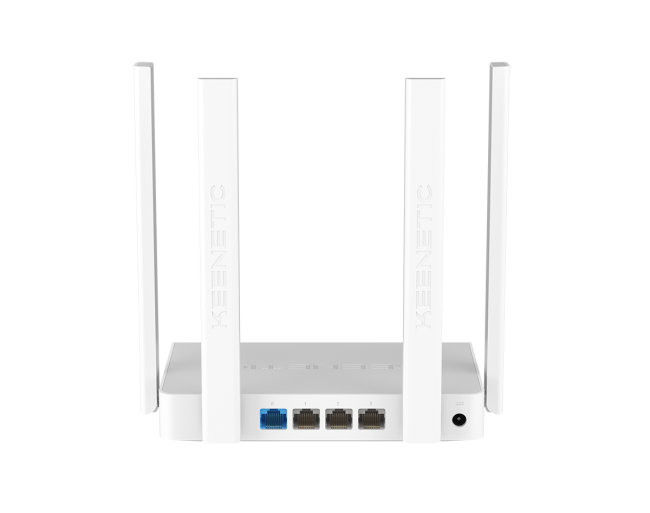 Роутер Keenetic Viva (KN-1913) (1167Mbps, 2.4/5GHz, 3 ports, 1000Mbps, 4 внешние несъёмные антенны, USB, USB Printer/FTP Server/3G/4G/LTE, white-grey)