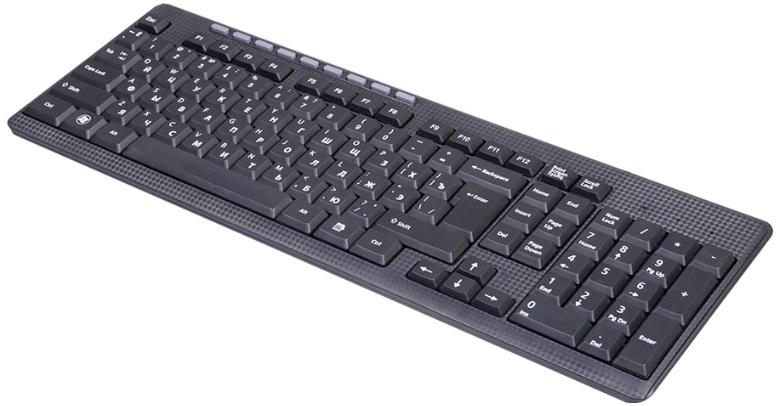 Клавиатура беспроводная Ritmix (RKB-255W, текстура - карбон, black)