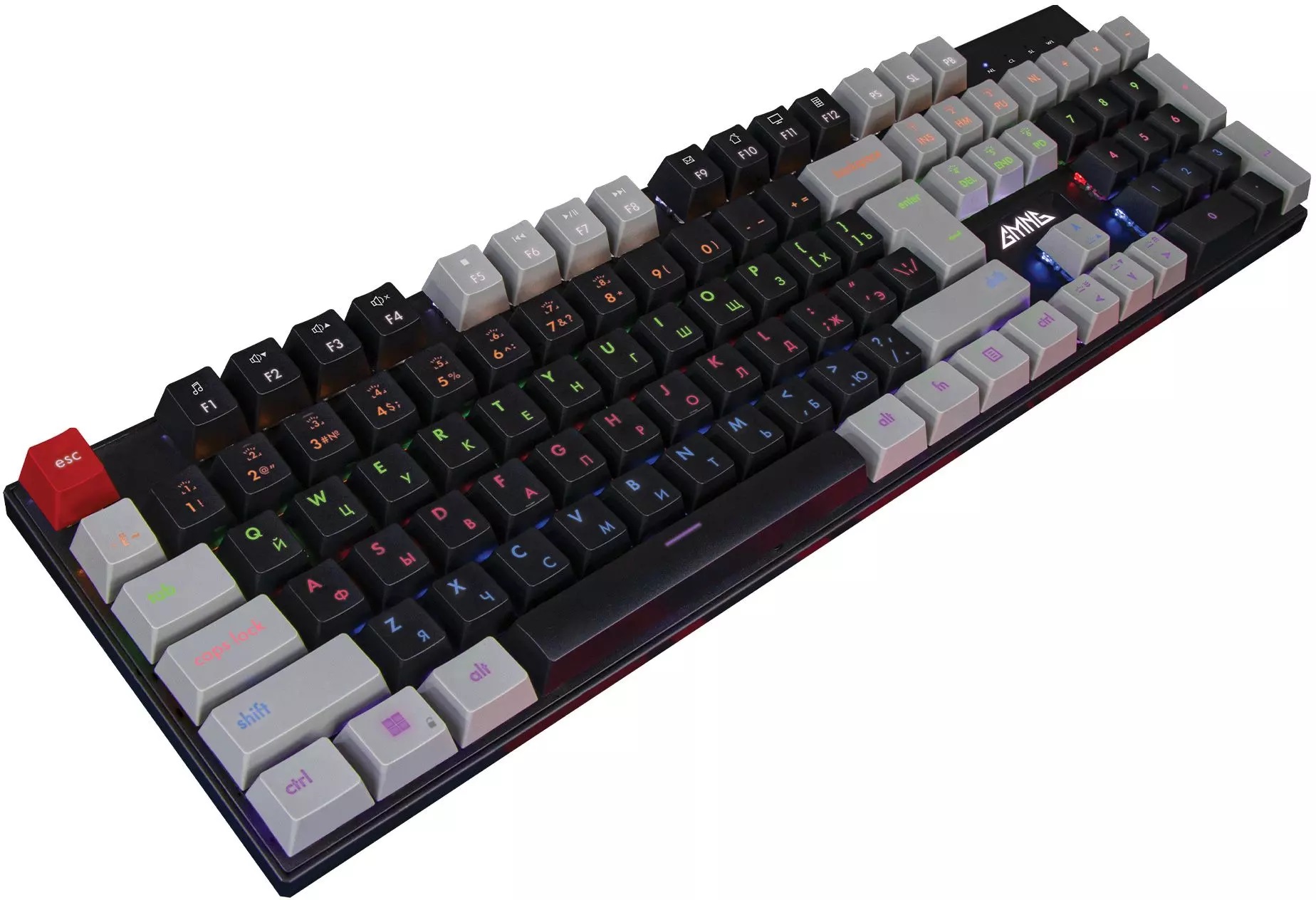 Клавиатура Merlion GMNG GG-KB760X (USB, механическая, RED Switch, регулируемая подсветка, игровая, мультимедийная, Anti-Ghosting, 1.8m, black)