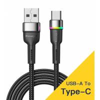 Кабель USB 2.0 Am - Type-C 1.0m (EXCT-XCD01, 3A, нейлоновая оплётка, black) Essager