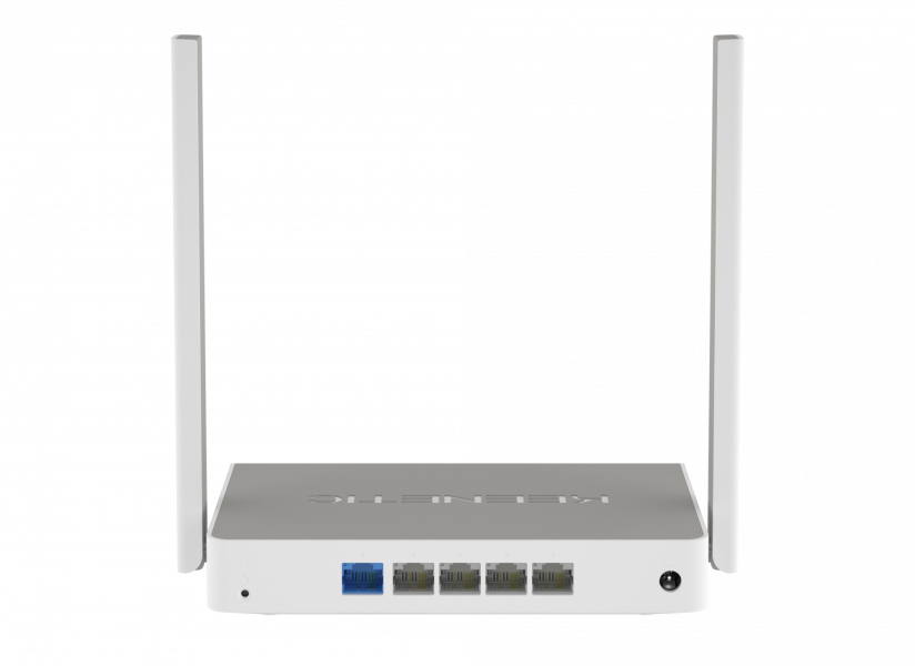 Роутер Keenetic Omni (KN-1410) (300Mbps, 2.4GHz, 4 ports, 100Mbps, 2 внешние съёмные антенны 3dBi, USB, USB Printer/FTP Server/3G/4G/LTE/YOTA, white-grey)