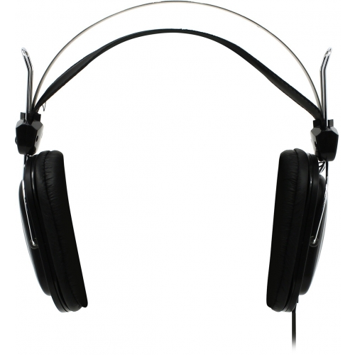 Наушники A4Tech HS-200 (накладные закрытые, c микрофоном, регулятор, 1.8m, black-silver)